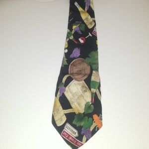 Nicole Miller Chardonnay Wine Silk Tie